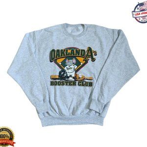 Vintage MLB Oakland Athletics Booster Club Shirt, Oakland Athletics Shirt, MLB W